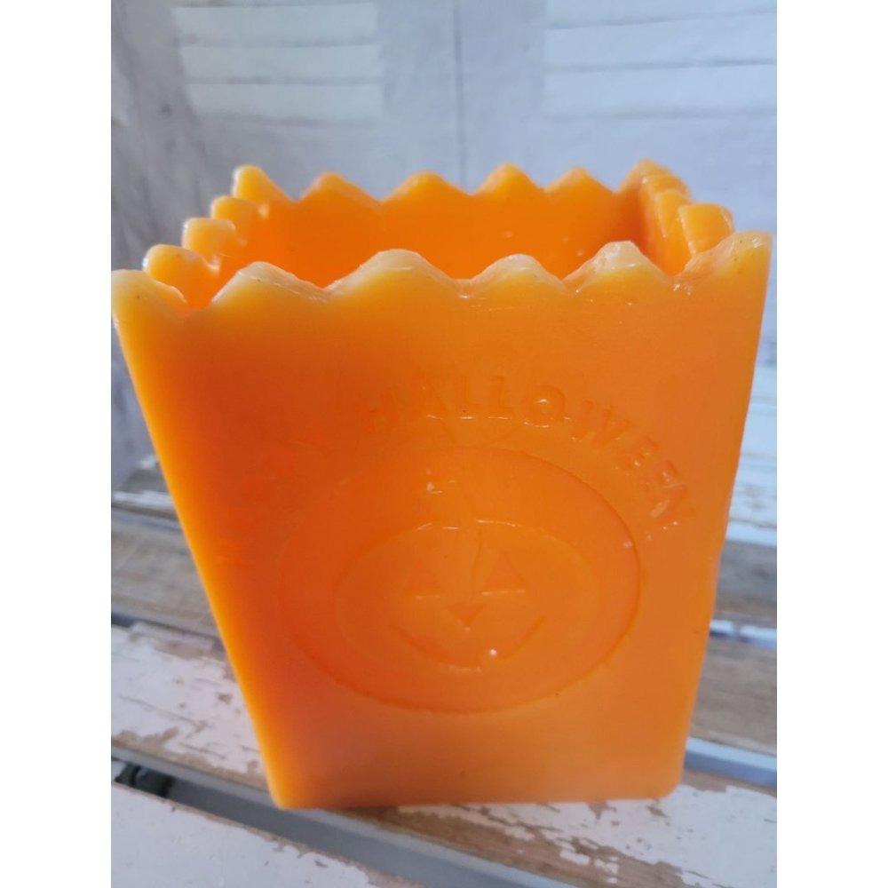 Large Halloween trick or treat candle bag luminary fall Halloween home decor